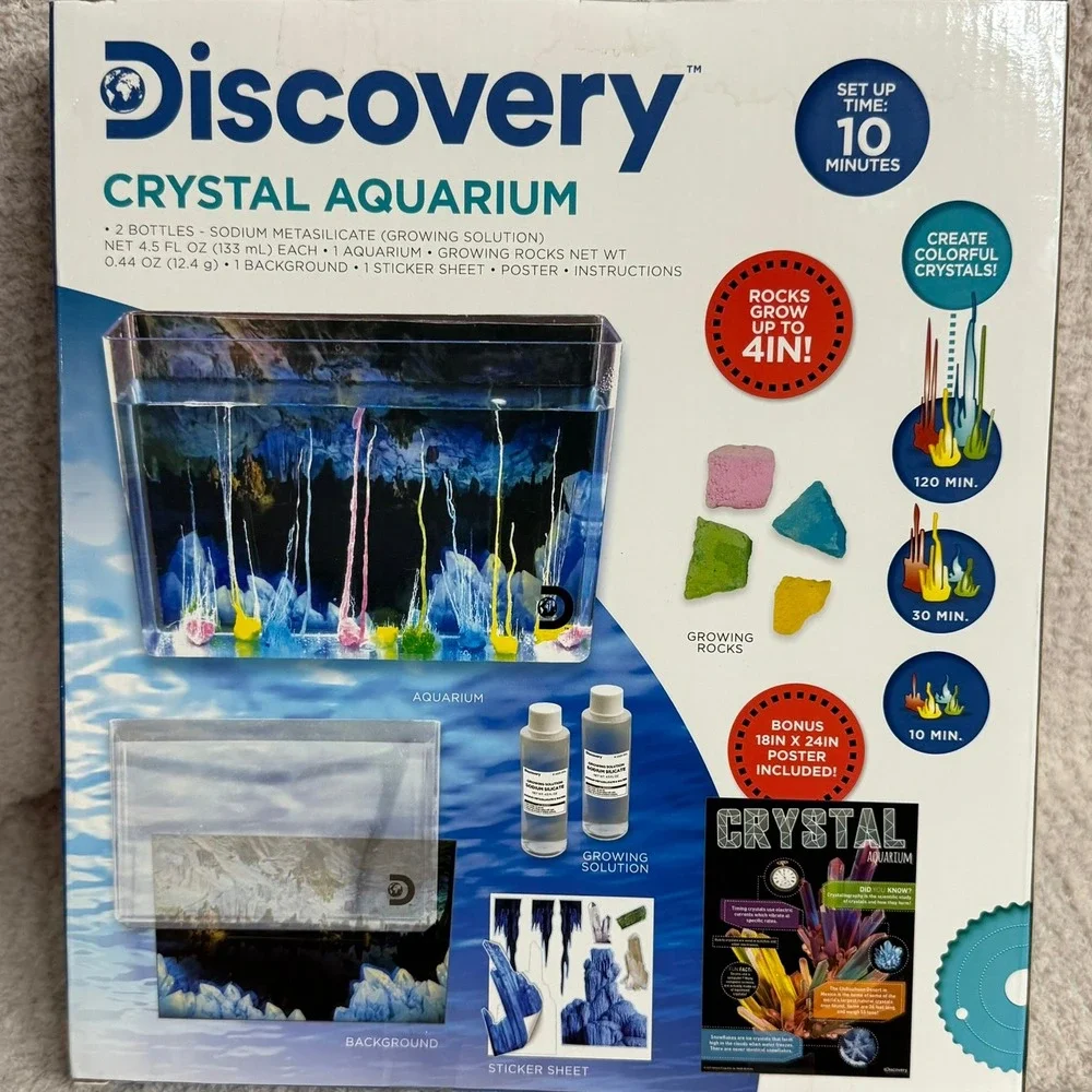 Discovery Crystal Aquarium Grow Rocks Up to 4in Visual Instructions‎